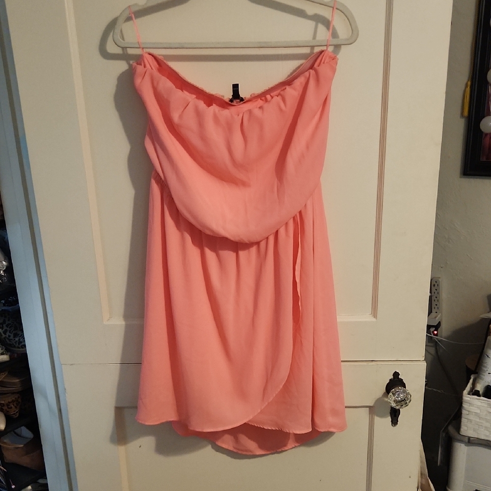 Express Vibrant Orange Dress